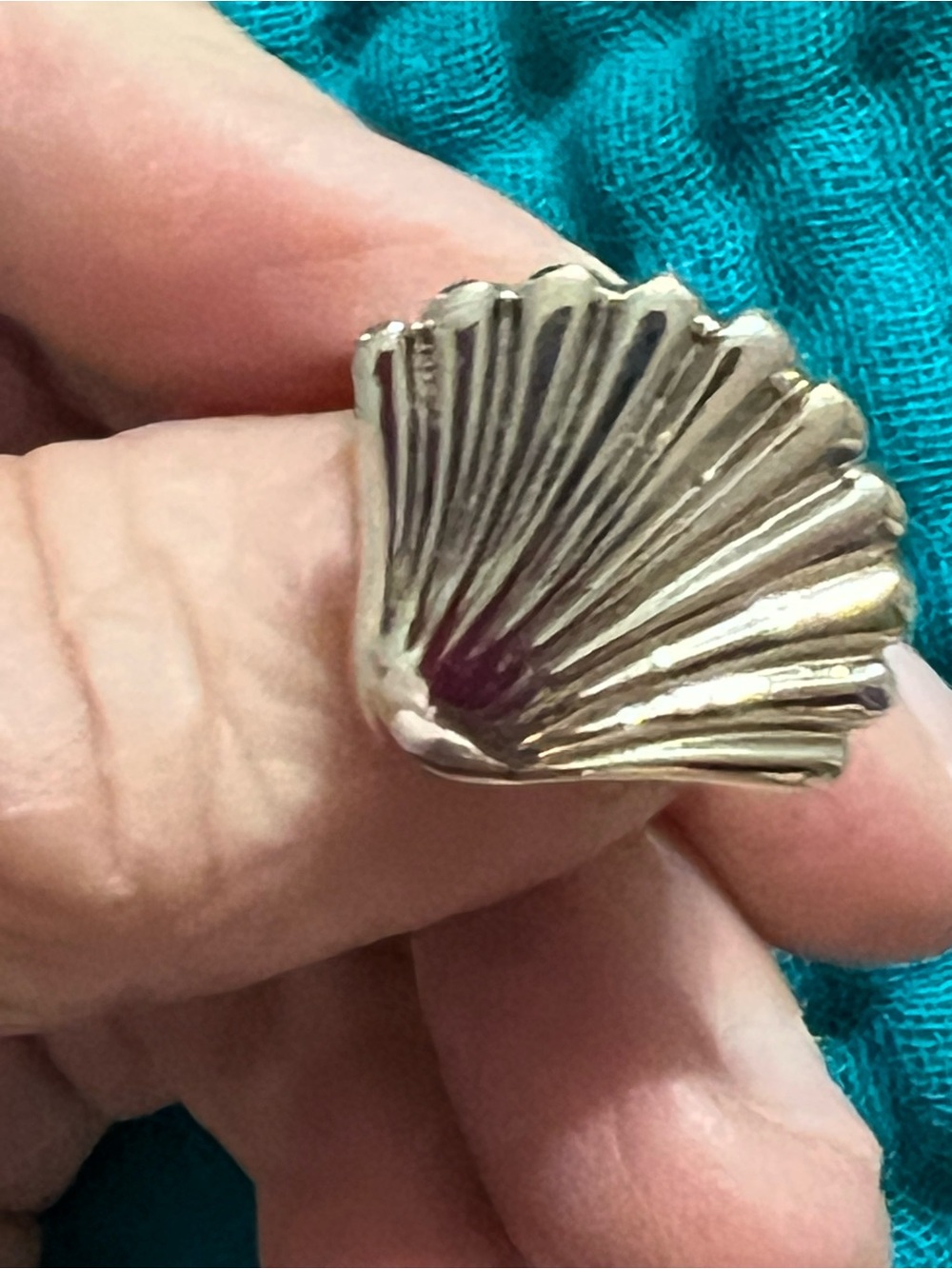 Silver Shell Statement Ring - Women Jewelry